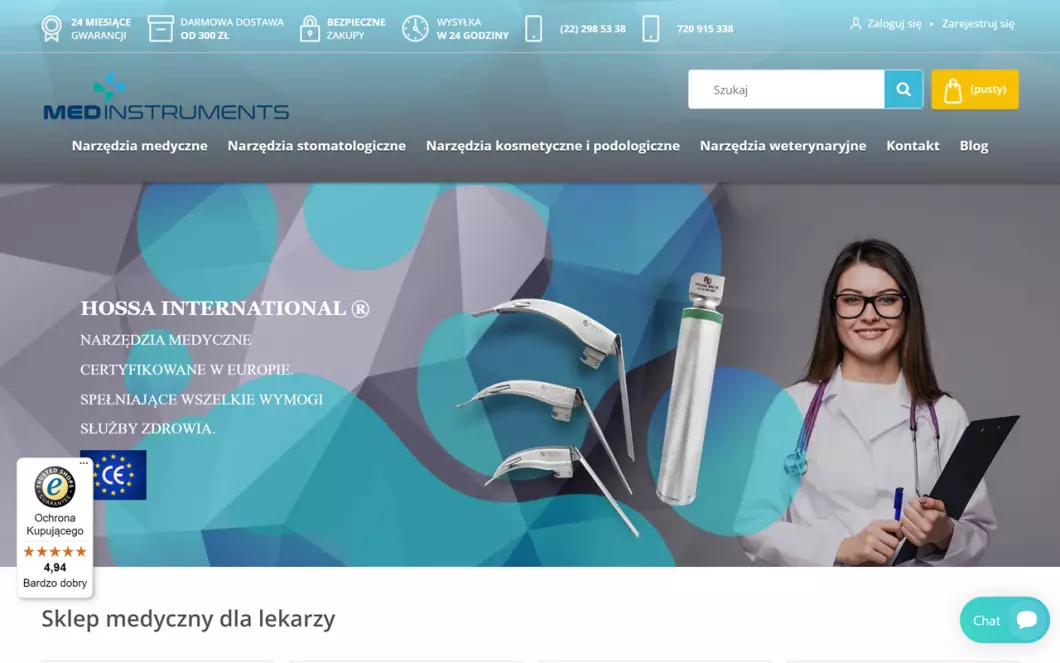 Zrzut ekranu strony