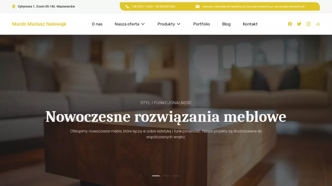 Zrzut ekranu strony
